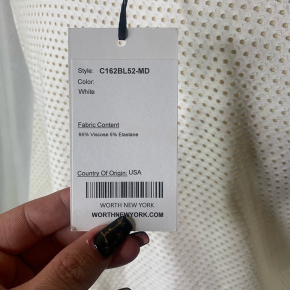 Worth New York honeycomb boxy top - Picture 5 of 8